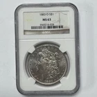 1883-O Morgan Silver Dollar $1 NGC MS63 Coin
