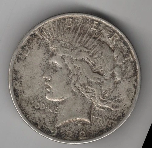 1922 D PEACE ONE DOLLAR 90% SILVER DENVER MINT UNITED STATES AMERICA $1 COIN