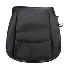 Priprilod Black Passenger Side Perforated Leather Seat Cover Compatible with 