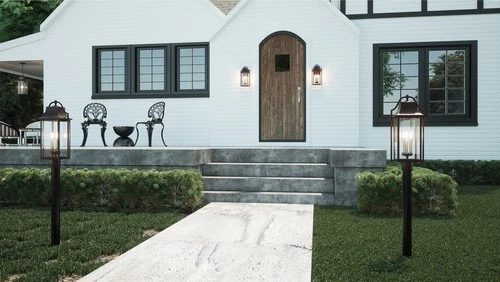 Manning 2-Light Outdoor Wall Mount in Western Bronze - Picture 6 of 7