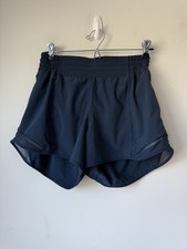 Lululemon Hotty Hot High-Rise Lined Short 4  Size 8 Tall Navy BlueW7AYXT Exellen