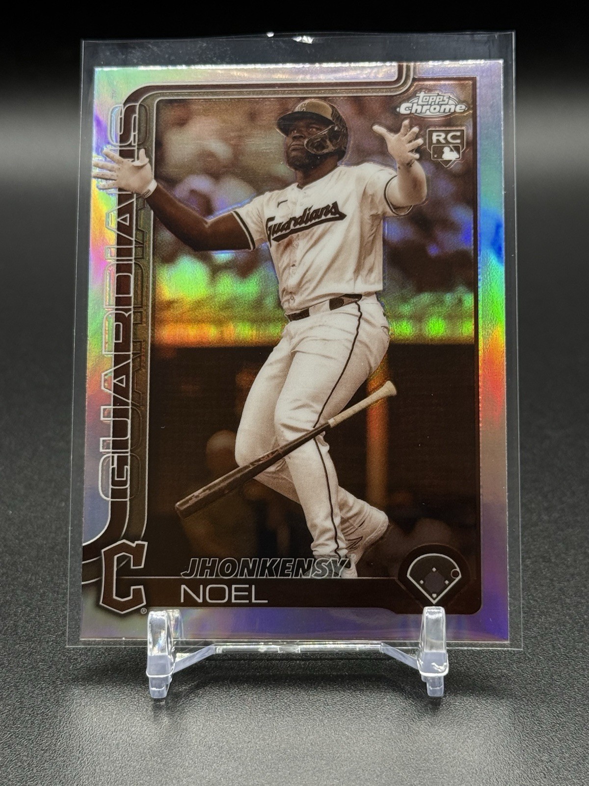 #291 Jhonkensy Noel Sepia Refractor (RC) - 2025 Topps Chrome