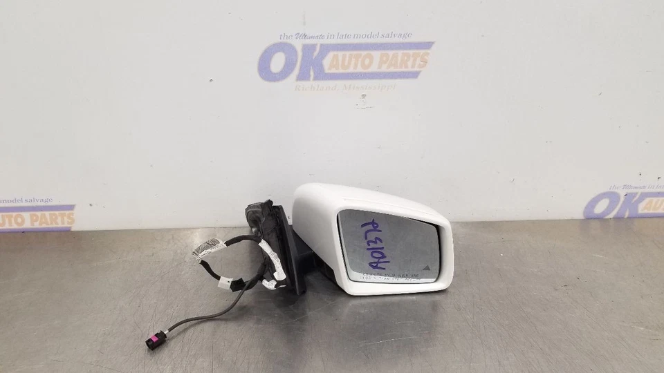 17 MERCEDES BENZ GLS63 AMG W166 EXTERIOR SIDE VIEW MIRROR RIGHT PASSENGER WHITE - Image 4 of 4