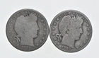 1892-1915 Lot 2 1906-D 1903-O Barber 90% Half Dollars - Coin Collection *074