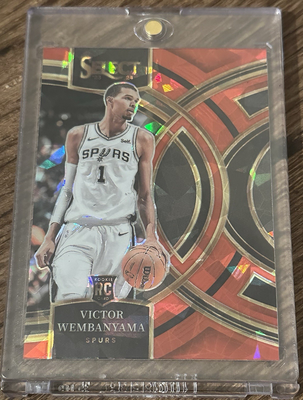 2023-24 Select VICTOR WEMBANYAMA Red Ice Premier Prizm Rookie Card RC Spurs #121