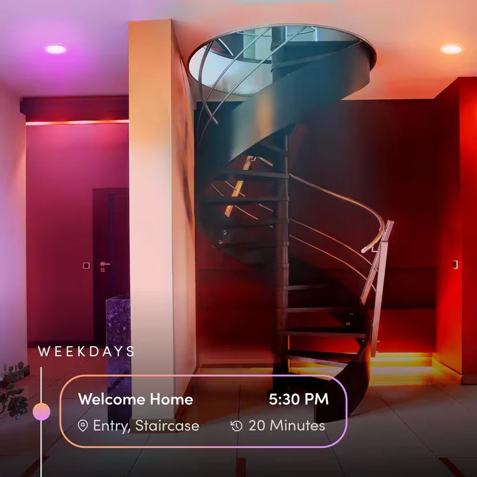 75-Watt Equivalent BR30 Multi-Color Smart Wifi E26 LED Light Bulb, Works W/Alexa - Image 3 of 4