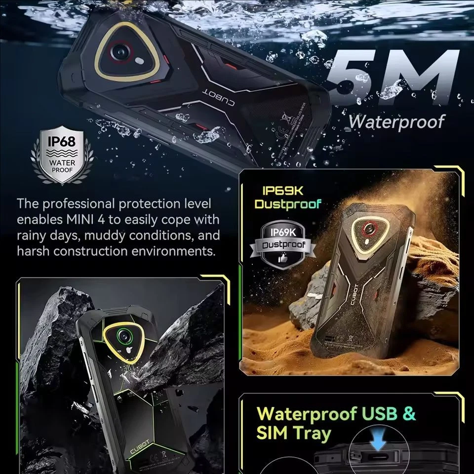 Global Cubot KingKong MINI 4 Rugged Smartphone 4.7inch Octa Core 20GB+256GB IP68 - Image 4 of 4