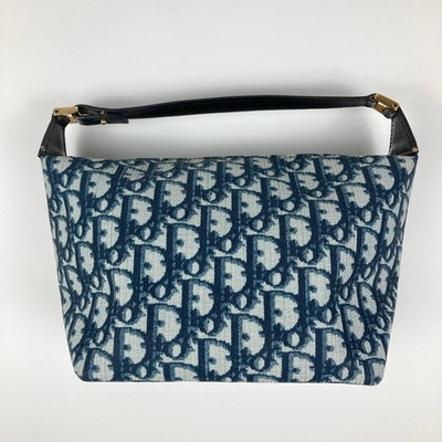 Auth Christian Dior 2002 Trotter Vanity Accessory Pouch Mini Hand