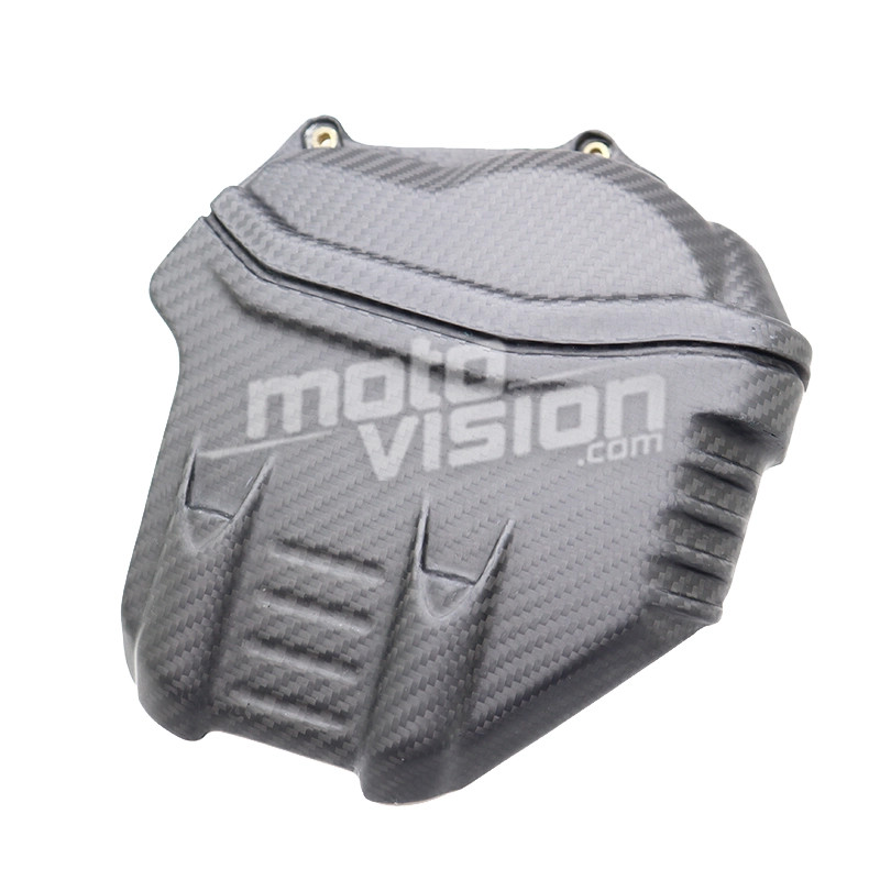 Cache moteur gauche carbone Ducati Streetfighter V4 pour sorties piste et route