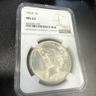 1923 $1 NGC MS 63 Peace Silver Dollar Good Date Uncirculated Silver Investment