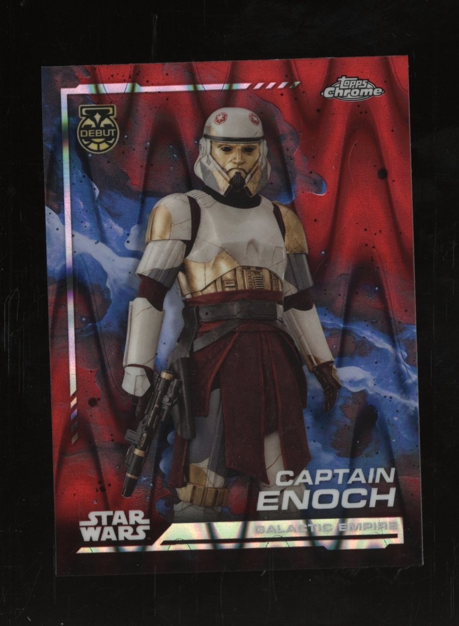 2024 Topps Chrome Star Wars Debut Red Raywave #99 Captain Enoch