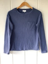 Love by Gap Women's Denim Blue Long Sleeve Top XS Capsule Wardrobe Cozy Vibes