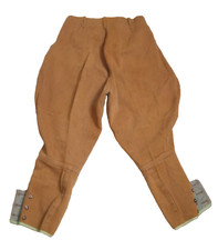 1930s Brown Cotton Jodhpurs / NRA Vintage Riding Pants Manufactured Under Sz XS