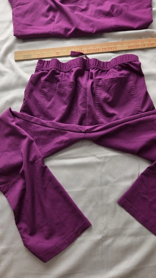 Urbane Ultimate  Women's Hot Pink Scrubset top L and pants tmd - Image 4 of 4