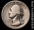 1932-S Washington Quarter- Silver- Scarce Key Date- No Reserve #L6929
