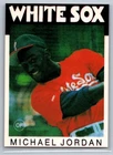 1990-91 Michael Jordan ⚾ Baseball Card White Sox Promo Card 1986 Topps Design