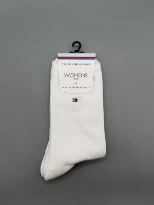 Tommy Hilfiger Damen Socken 2 Paar Weiß 39-42