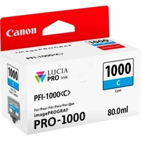 Canon 0547C001 PFI-1000C Tintenpatrone Cyan, 5,025 Seiten 80Ml FüR Canon Pro