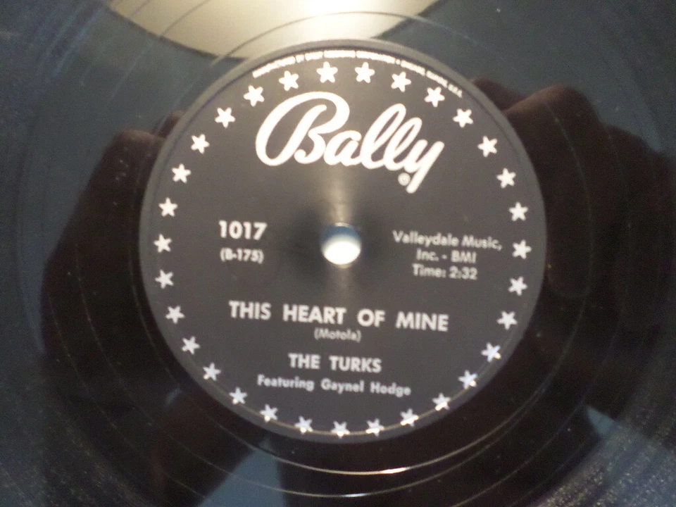 BALLY 78 RECORD 1017/THE TURKS/THIS HEART OF MINE/WHY DID YOU ?/DOO WOP EX+  - Image 3 of 4