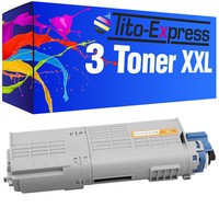 3Er Set Toner Black Xxl Platinumserie FüR Oki C 532 Dn C 542 Dn Mc 563 Dn Mc 573