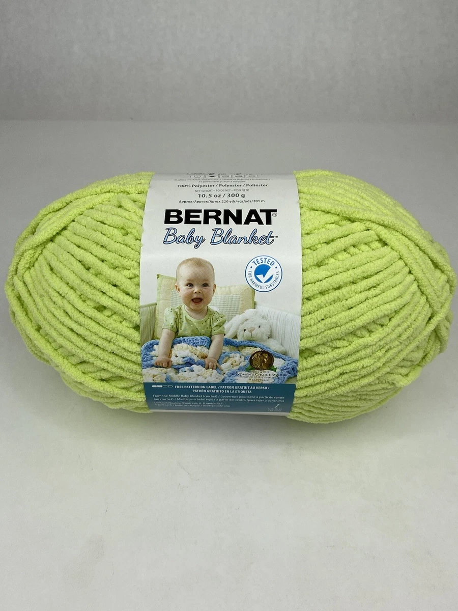 Bernat baby blanket yarn lemon lime hot sale