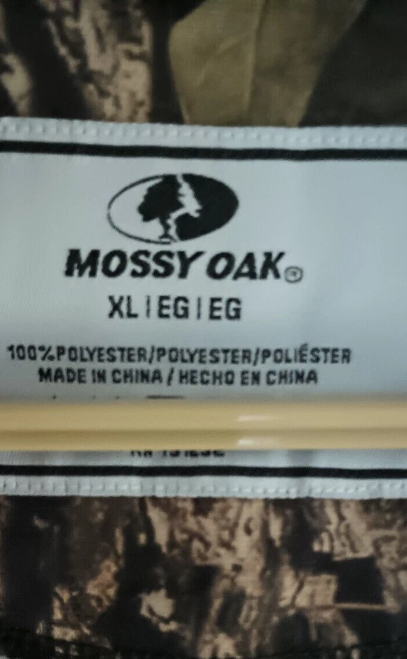 Mossy Oak Break Up Country Camo Pullover Rain Jacket XL NEW - Image 4 of 4