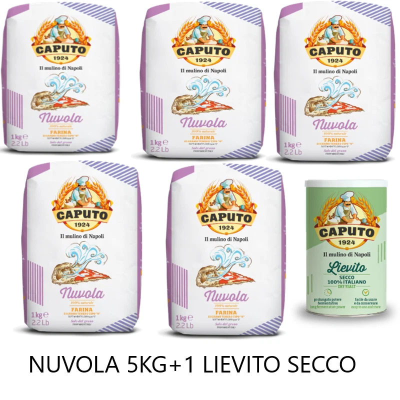 Farina Caputo Nuvola 5 KG + 1 Lievito Secco ATTIVO CAPUTO ORIGINALE