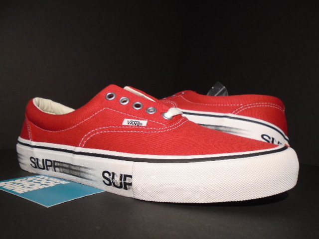 vans x supreme uomo rosse
