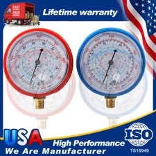 Air Conditioner A/C AC Refrigeration Low&High Pressure Manifold Gauge PSI Tools