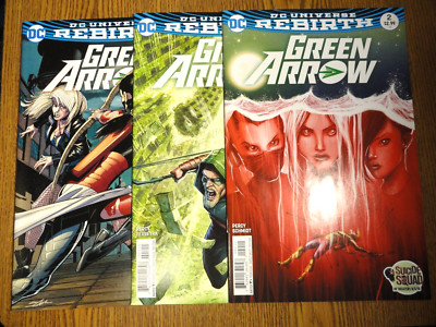 Green Arrow #2 3 4 Rebirth Lauf 1. Druck Set Neal Adams Variante DC Universe Los