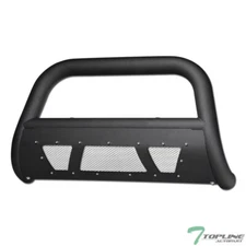 Topline For 2005-2015 Toyota Tacoma Studded Mesh Bull Bar Guard - Matte Black