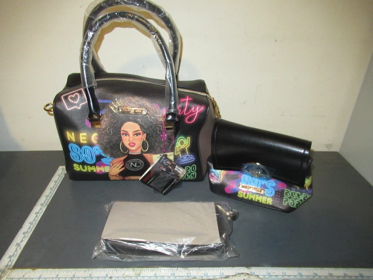 NICOLE LEE HANDBAGS 80 s RETRO PARTY 3 PIECE SET eBay