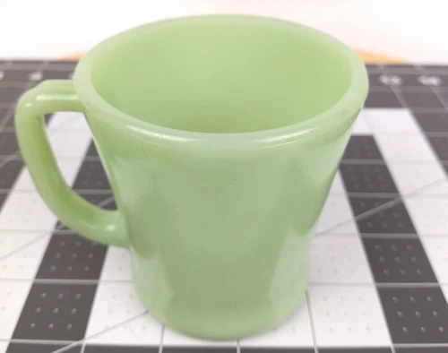 Vintage Jadeite Fire King Anchor Hocking Mug D Handle Coffee Tea Cup Oven Ware