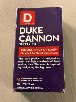Duke Cannon Big Ass Brick Of Soap 10 oz - Smells Like Naval Supremacy - New