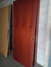 Porta Scorrevole interno muro 210 x 80 cm Noce