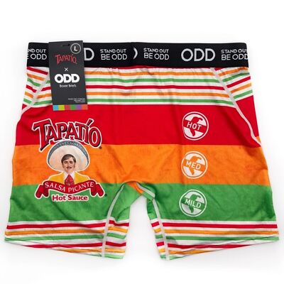 Odd Sox Tapatio Boxer Briefs Mens Large Hot Sauce Colorful Gift