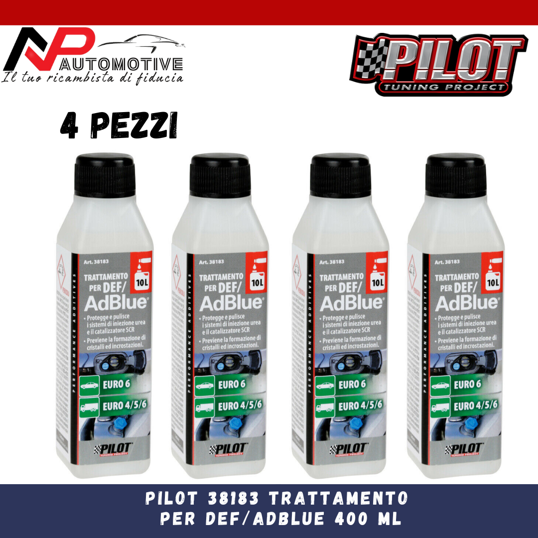 4X PILOT additivo DISINCROSTANTE per AdBlue Evita le incrostazioni 100ML