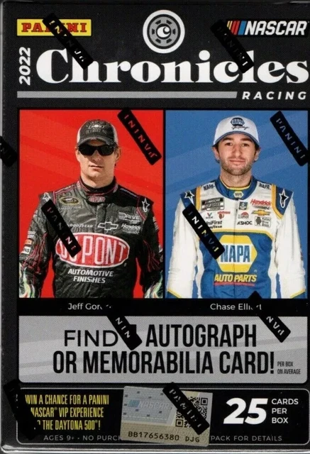 2022 Panini Chronicles RACING - BLASTER BOX - FACTORY SEALED - 1 AUTO/MEM -