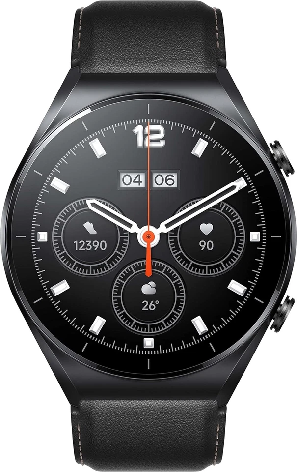 Xiaomi Watch S1 ~ Black Leather Strap - Image 2 of 4