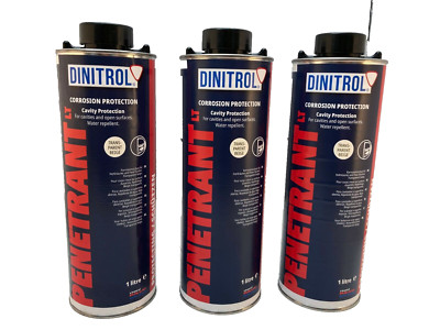 DINITROL Eindring Hohlraumwachs 1 Liter 1L Dose Rostschutz Einstiegsleiste x 3