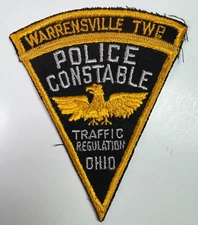 Warrensville Township Police Constable Traffic Regulation Ohio OH Patch K1