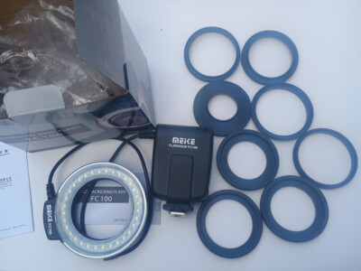 MEIKE FC-100 FC100 LED Macro Ring Flash Light Speedlite for Canon Nikon