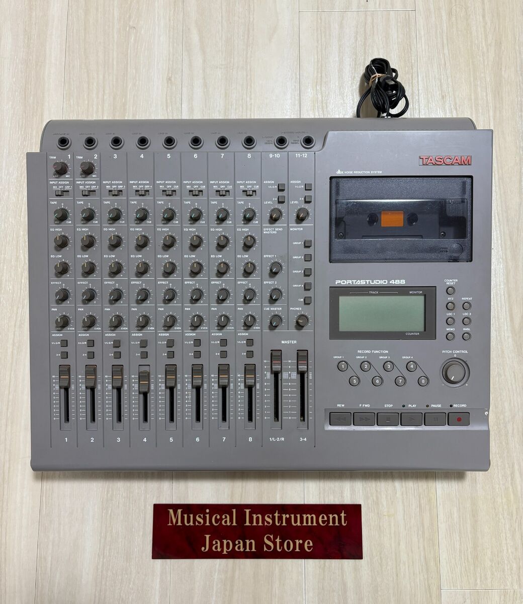 Tascam Portastudio 488 8-Track Multitrack Cassette Tape Tascam Portastudio 488 8-Track Multitrack Cassette Tape