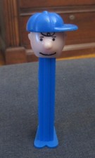 Vintage Retro Charlie Brown PEZ Dispenser - Blue Hat, Blue Stem - Slovenia