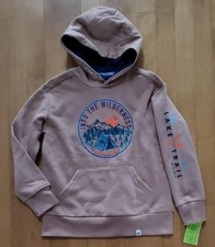Boys Lake And Trail Hoodie "Into the Wilderness" Camping Size 6/7 8 10/12 NWT