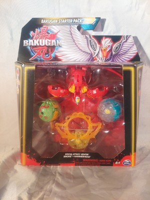 Bakugan Starter 3-Pack Spinning Action Figures, Special Attack Bruiser, Octog...