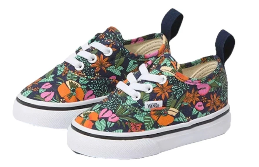 范斯正品弹性花边热带多色幼儿/婴儿鞋 VN0A4BUYWH9 — 第 2/4 张图片