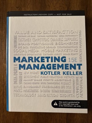 Marketing Management 15th Edition 15e Instructor's Copy - VERY GOOD