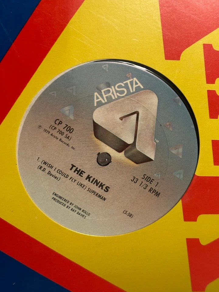 The Kinks (Wish I Could Fly Like) Superman 12" 1979 Vinyl Single *NEW SEALED* - Image 4 of 4
