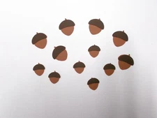 Die Cut Layered Acorns 2 sizes Card Making / Tags/  Scrapbooking